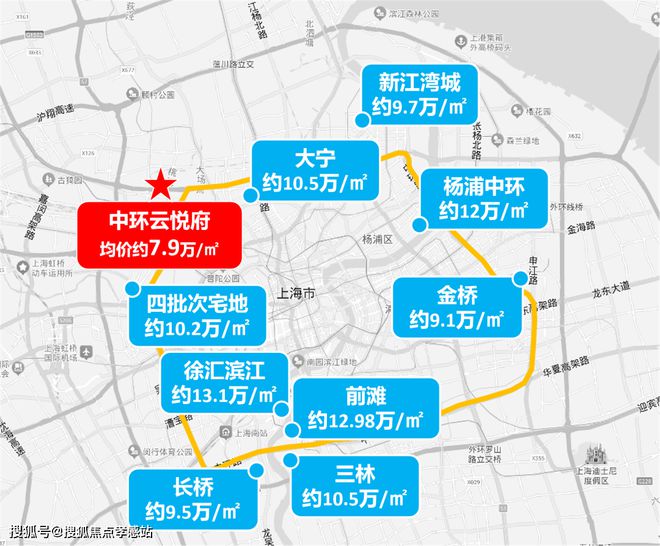 中环云悦府【网站】中环云悦府2025最新房价＋户型图＋曝光(图3)