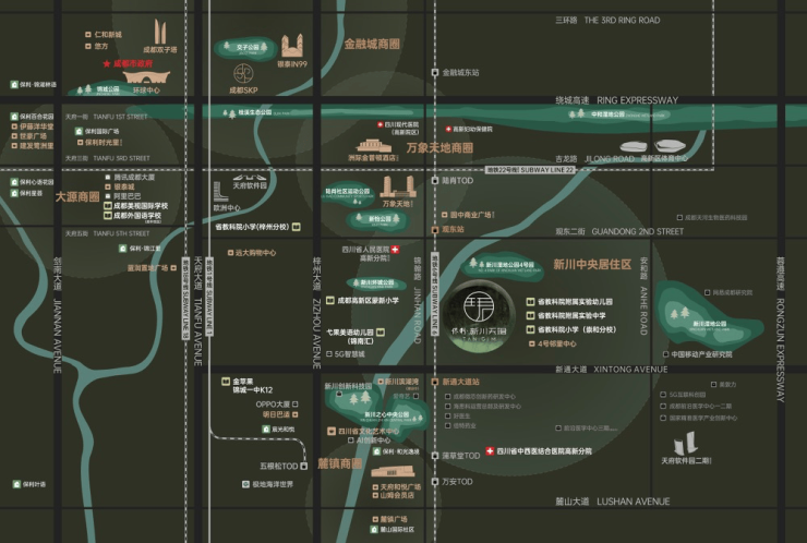 九游体育网站：成都【保利新川天珺】售楼处电线月最新房价_最低售价_本月优惠_户型面积_楼盘动态(图1)